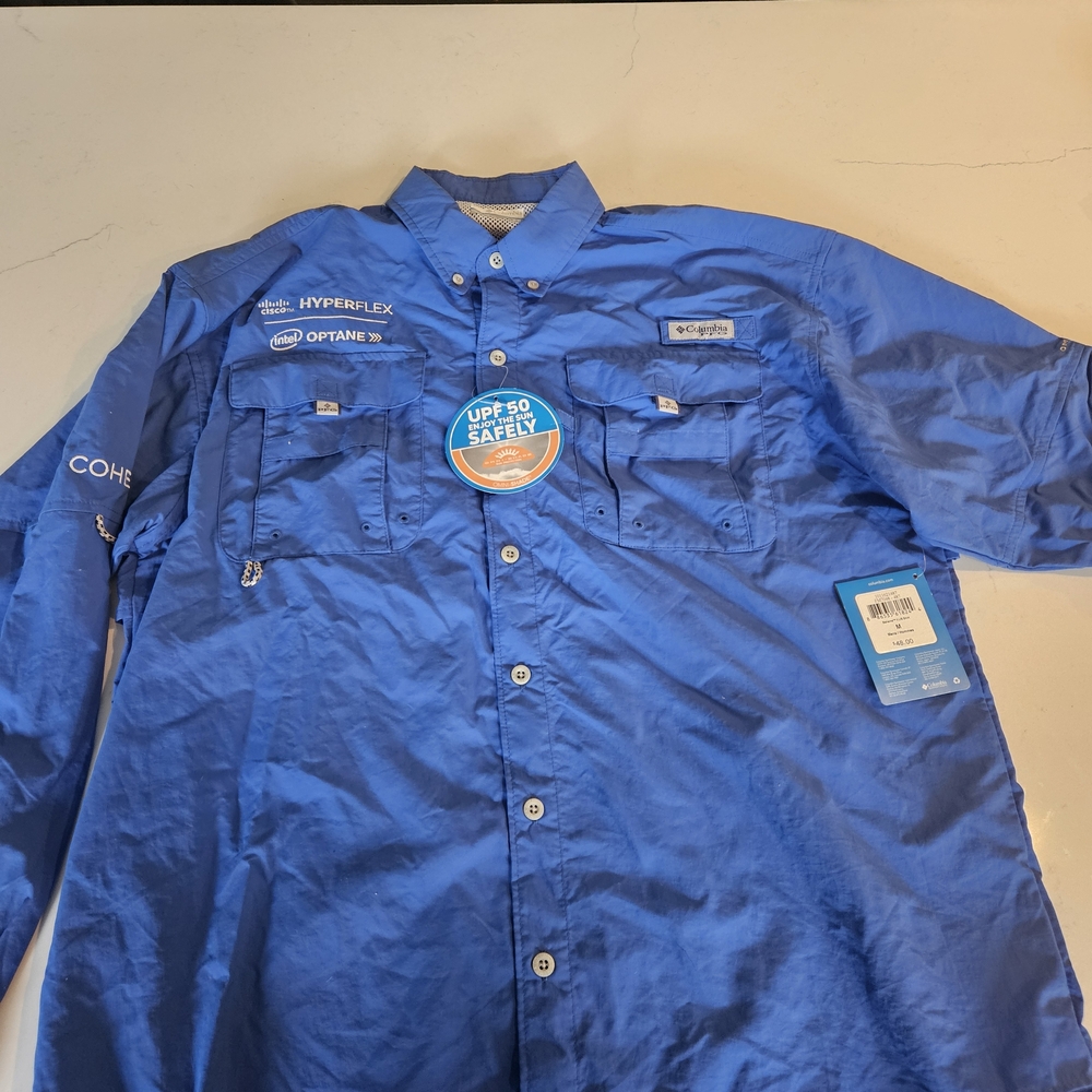 Columbia PFG Long Sleeve Shirt - Blue